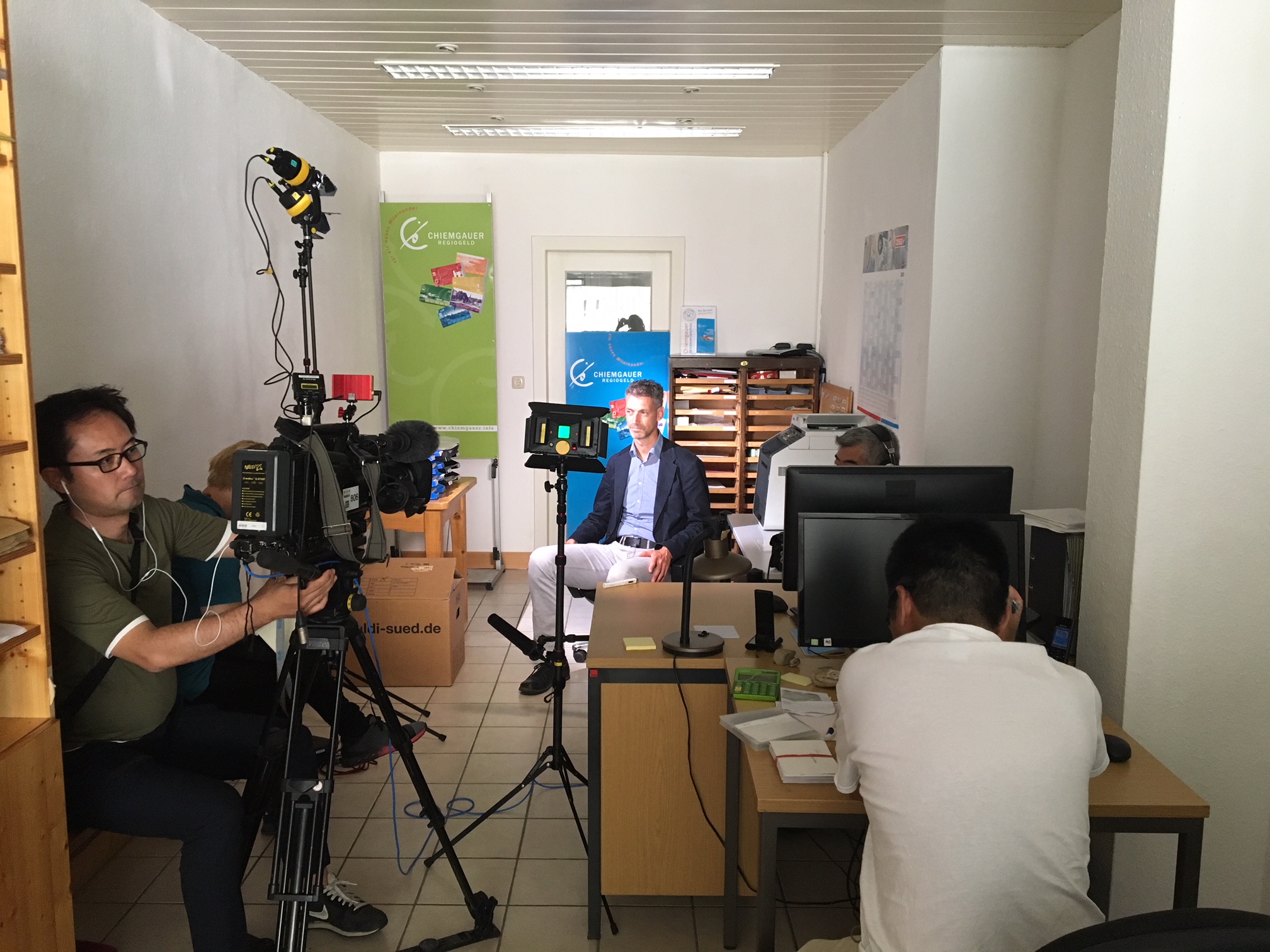 Christian Gelleri beim Interview Christian Gelleri beim Interview